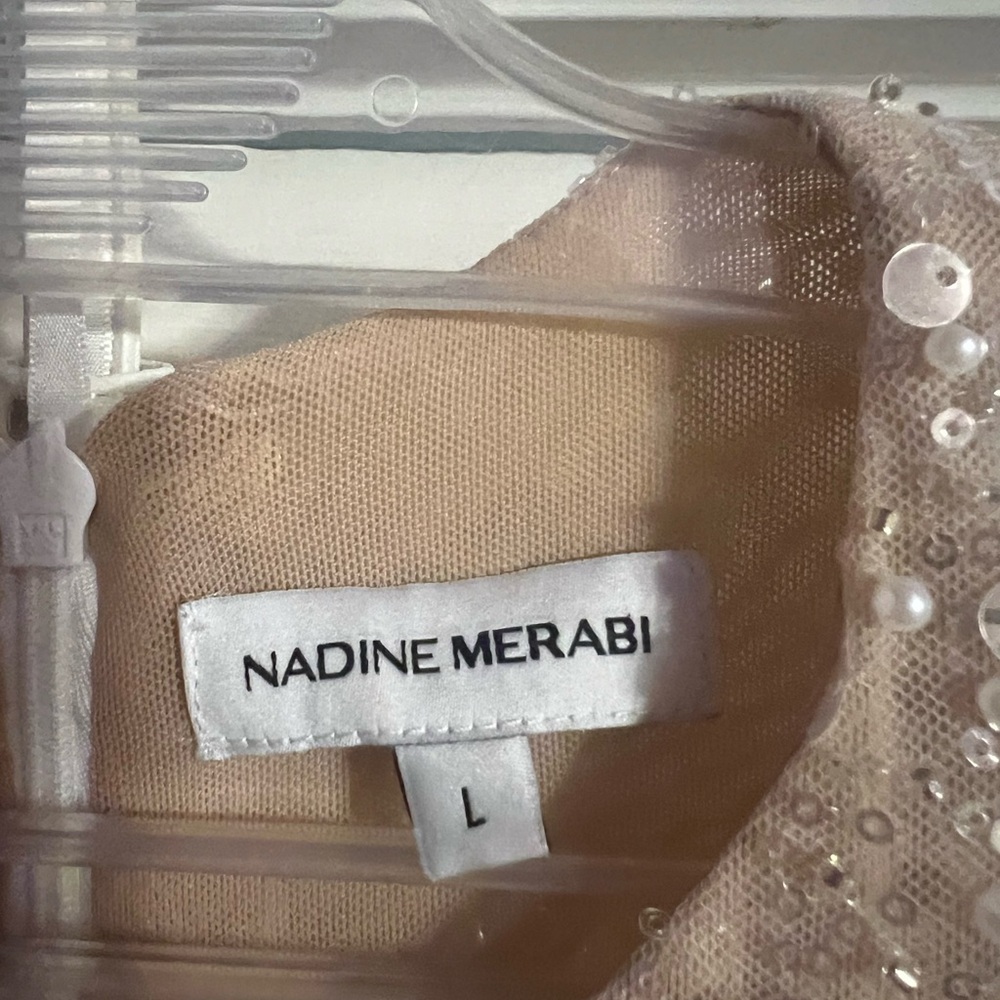 NADINE MERABI Pearl Embellished Dress - Picture 2 of 6